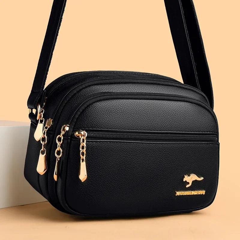 HEmasa hold-all New Fashion Ladies Handbags Designer Cross body High Quality Shoulder Bags Women's Triple Zipper Tote Bag