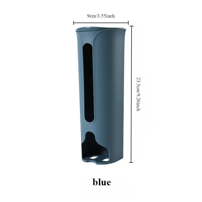 Wall Hanging Garbage Bag Storage Box Kitchen Plastic Bag Holder Organizer Bathroom Trash Bag Bucket Dispenser Kitchen Accessory