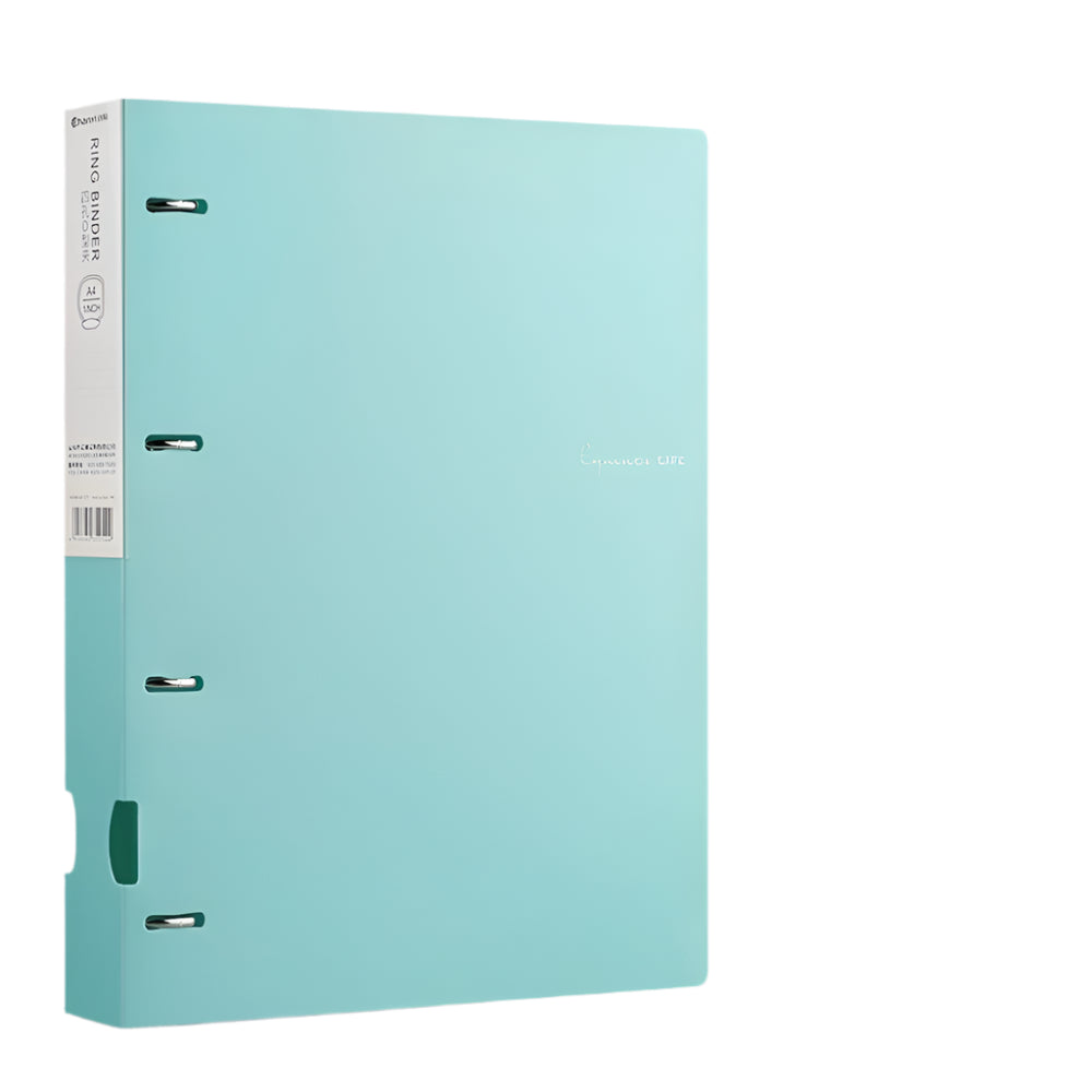 Heamsa  A4 Loose-leaf Folder Document Display Book 4 Holes Loose-leaf Folder Morandi Colour Waterproof File Ring Office Stationery