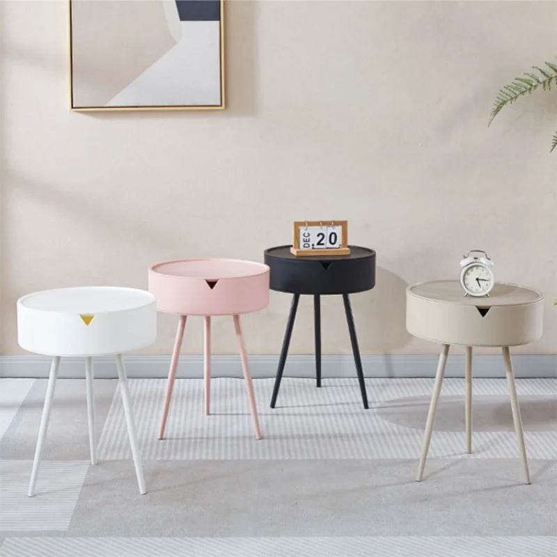 Modern Bedroom Bedside Table Versatile Nightstands Minimalist Easy Install  Design Modern Living Table Personality creative