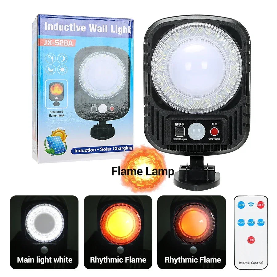 Hemasa High Power LED Solar Garden Lights Outdoor Solar Clip Light Motion Sensor Camping Lamp Fence Street Landscape Wall Decoration