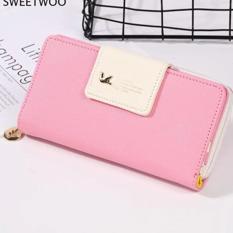 Hemasa Long Women Wallets Card Holder Female Clutch Women Purse Coin Money Bag Walet