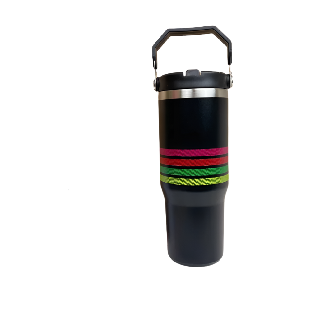 Hemasa   Tumbler With Straw Lids Stainless Steel Coffee Cup Car Mugs Vacuum Cup
