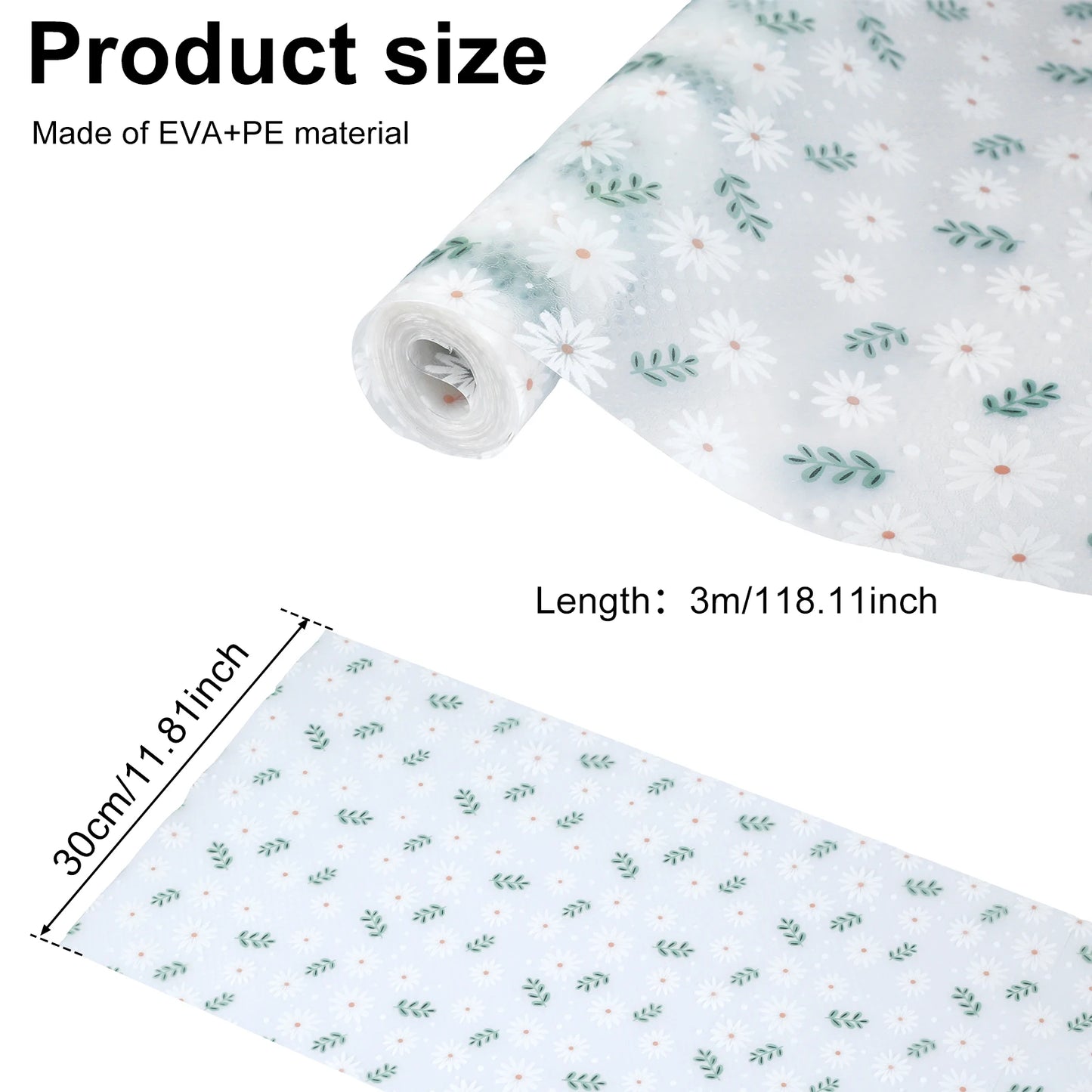 Tejesa Cabinet Mat Drawer Refrigerator Shelf Liner Waterproof Mat Environmentally Cupboard Cover Placemats Table Pad Non-Adhesive