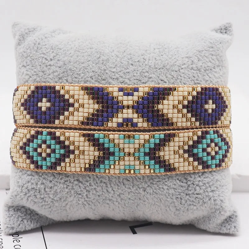 Tejesa ALIYA MIYUKI Weaving Beads Bracelets Geometry Personalized Bracelet Fashion Bohemia Jewelry Wholesale