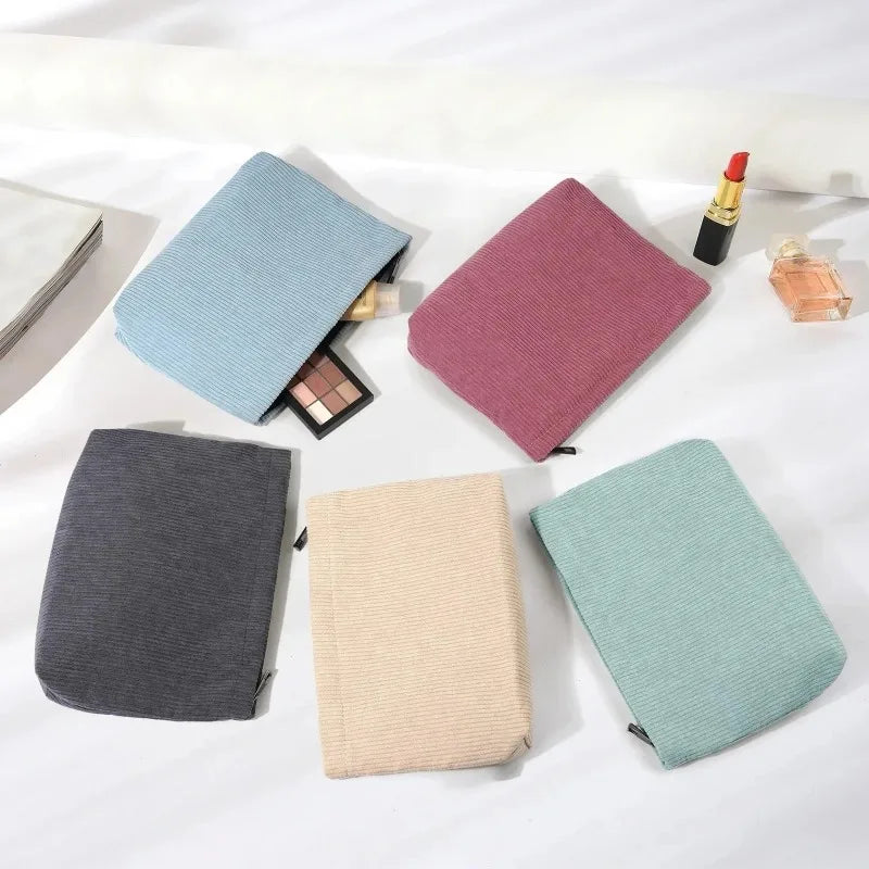 Hemasa  Cosmetic Bag Portable Makeup Storage Bag Purses Women Large Capacity Zipper Make Up Organizer Storage Clutch