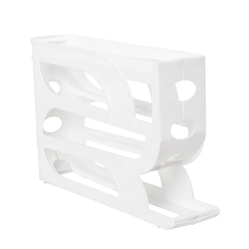 Hemasa Automatic Roll-out Egg Storage Device Household Refrigerator Storage Box Egg Box Can Hold 30 Eggs Tray