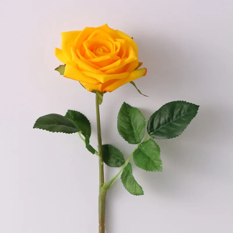 Tejesa Real Touch Artificial Rose Flowers  for Home Decor /White Pink Fake Latex Roses Flower Wedding Party Decoration Valentine's Gift