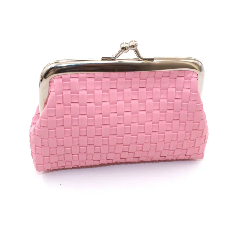 2024 New Lipstick Storage Bag Pure Color Fans You Short Clip Package Lady Crocodiel Pattern Kiss Lock Coin Purse  Cute Wallet