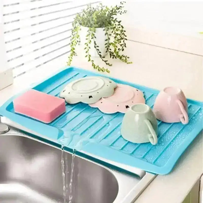 Tejesa Drainer Sink Drying Rack Washing Display Sorting Tray Multi-functional Kitchen Storage Tea Plate Home Plastic Fruit Organization
