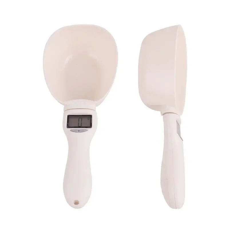 Pet Food Scale LCD Electronic Measuring Tool The New Dog Cat Feeding Bowl Measuring Spoon Kitchen Scale Digital Display
