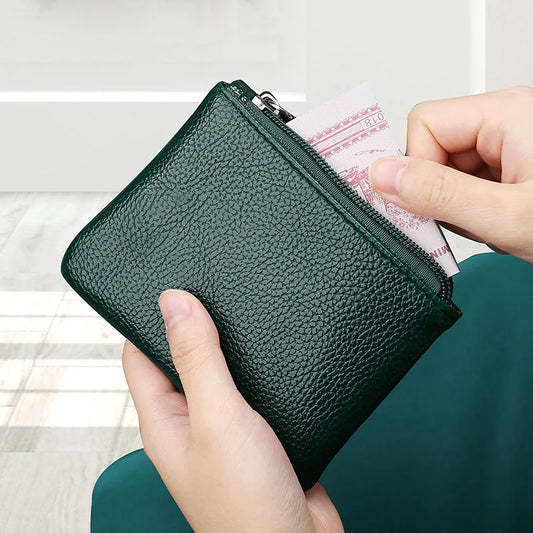 Pu Leather Coin Purse Money Change Key Earbuds Credit Card Holder for Kids Girl Women Men Small Mini Short Coin Wallet Bags
