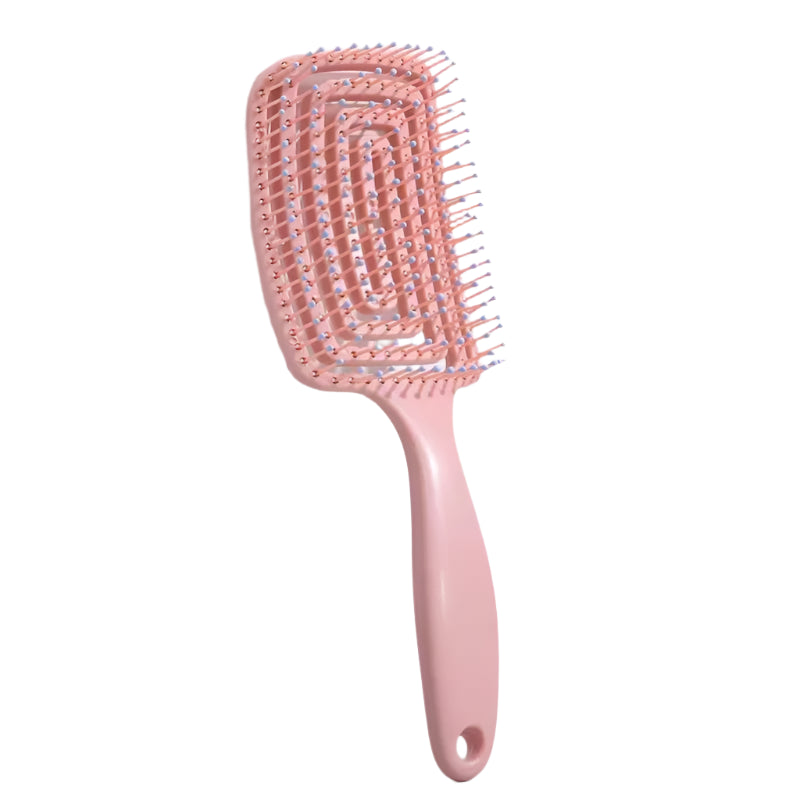 Hemasa 1Pcs Elastic Massage Comb Hollow Out Hair Brush/ Scalp Massage Combs Hair Styling Detangler Fast Blow Drying comb