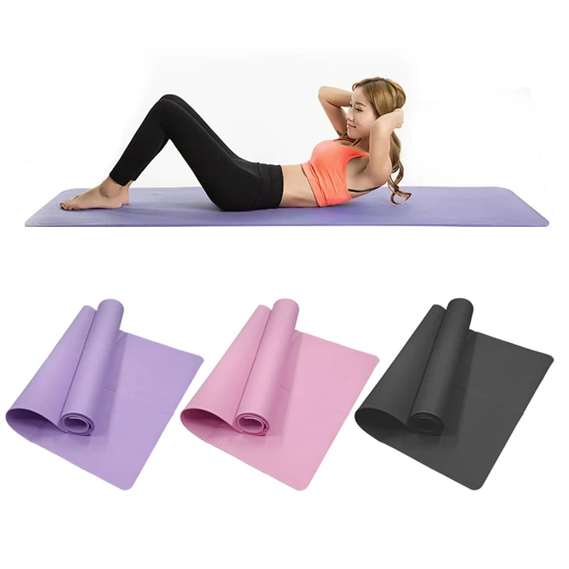 Hemasa 4MM Thick  Yoga Mats Anti-slip Sport Fitness Mat Blanket For Exercise Yoga And Pilates Gymnastics Mat Fitness Equipment