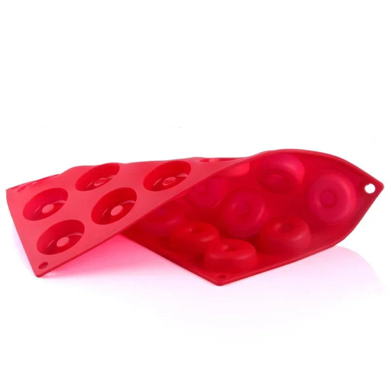 Tejesa Mini Silicone Donut Maker 18 Cavity Non-Stick Chocolate Donut Mold/ Baking Pan Donut Dessert Baking Tray /Bread Pastry Cake Tools