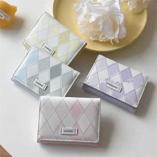 Hemasa  Short Cute Small Wallets /t Triple Fold Card Holder /Girl ID Bag Card Holder/ Coin Purse Ladies Wallets Cartoon Bags