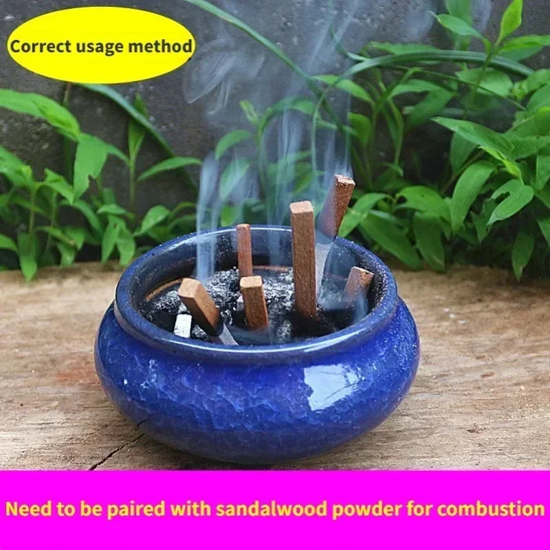 lili Natural Sandalwood Stick Fragrance Natural Hand Split Wood DIY Purification Healing Meditation Stress Relief Aromatherapy