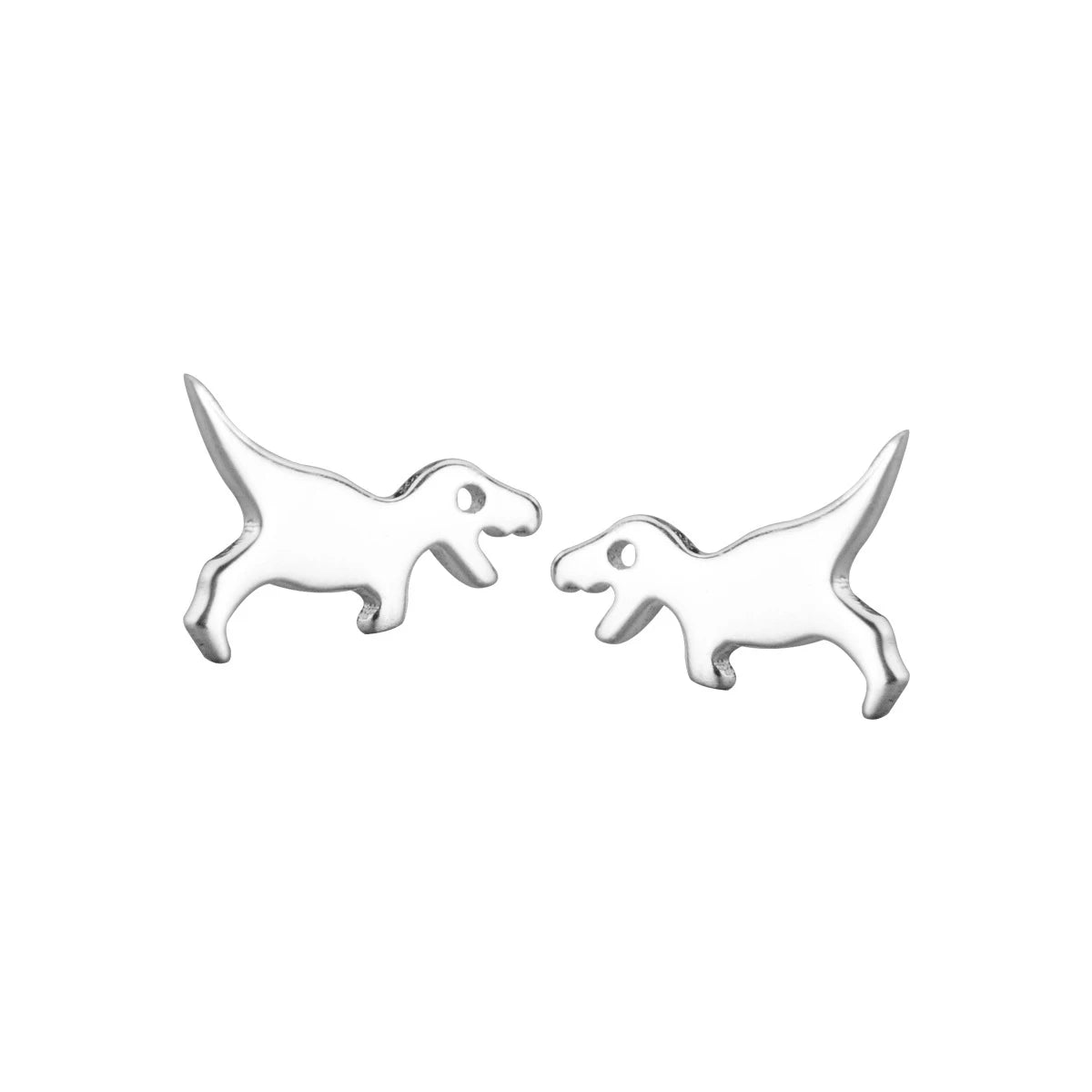 Modian Simple Fashion Gold Color Dinosaur Stud Earrings For Women 2020 Tiny 100% 925 Sterling Silver Party Female Jewelry