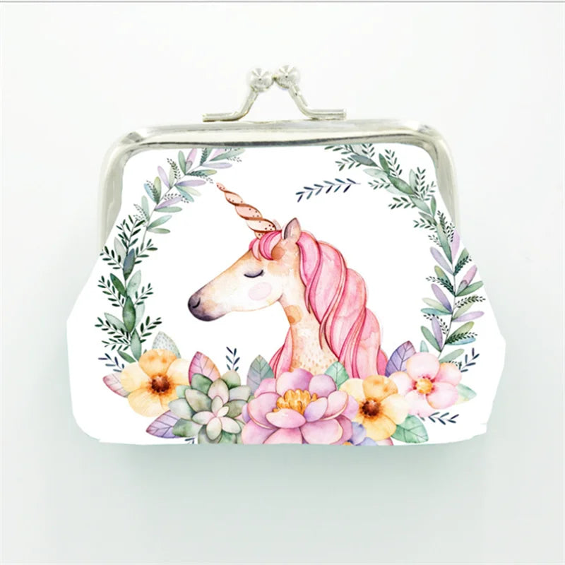 Hemasa Unicorn Coin Purses Holder Women  /Mini Change Wallets Girl Money Bag Coin Bag