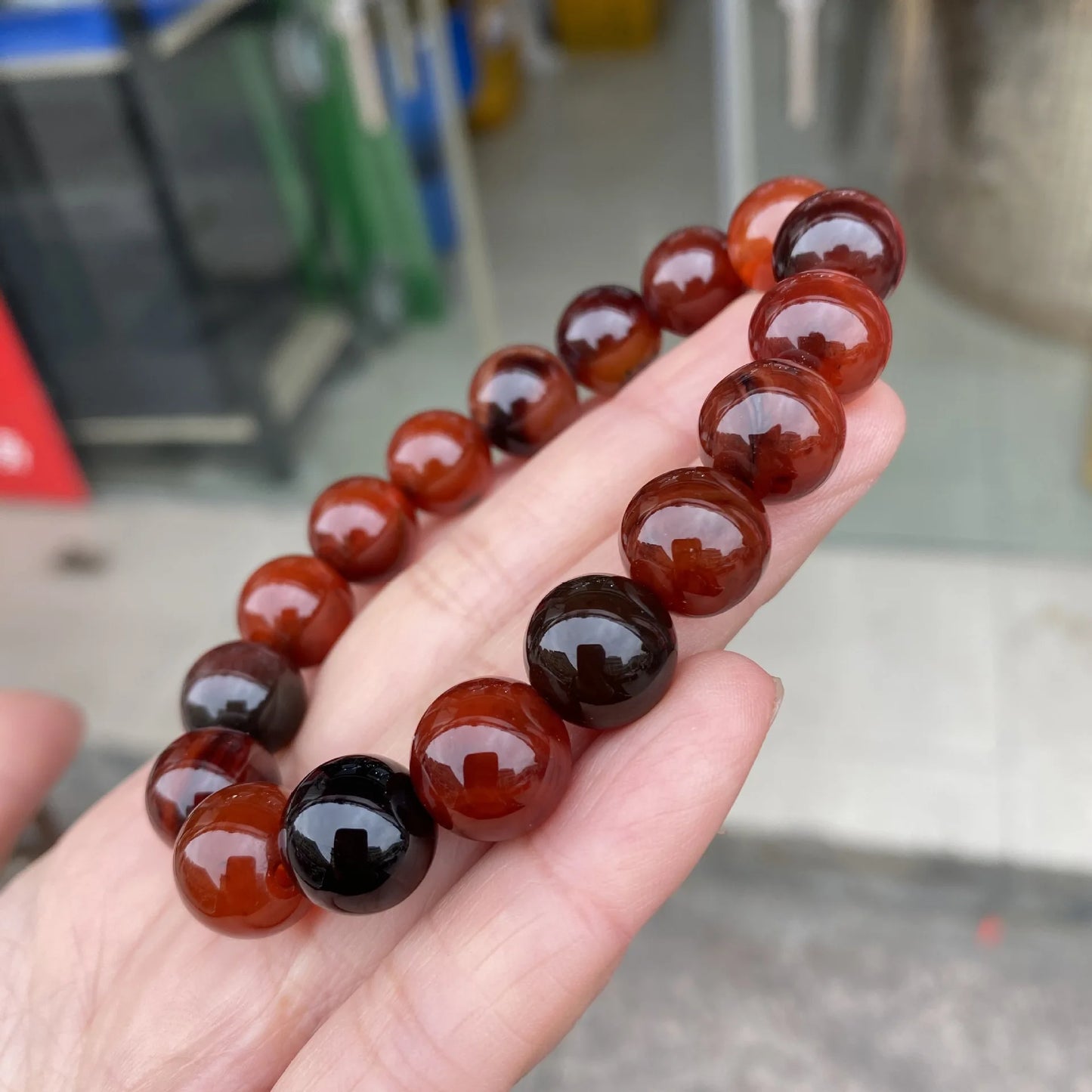 Hemasa Fantasy Dream Agate Bead Bracelet / Yoga Healing Meditation Jewelry