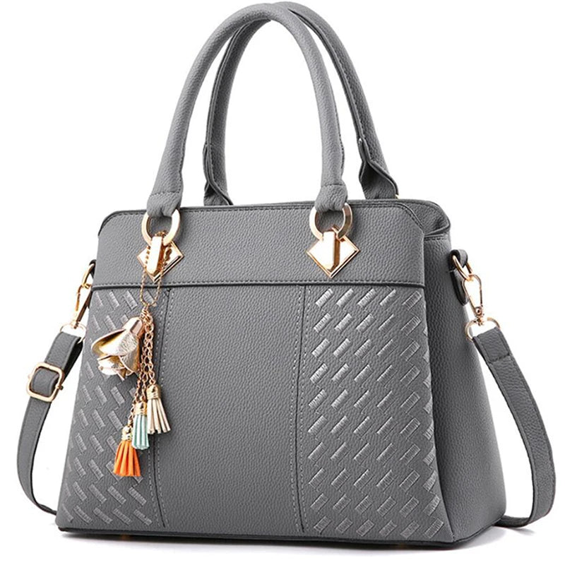 Hemasa Crossbody Bag  and handbag with tassel hanging Large Capacity Female Shoulder Bags Embroidery Tote