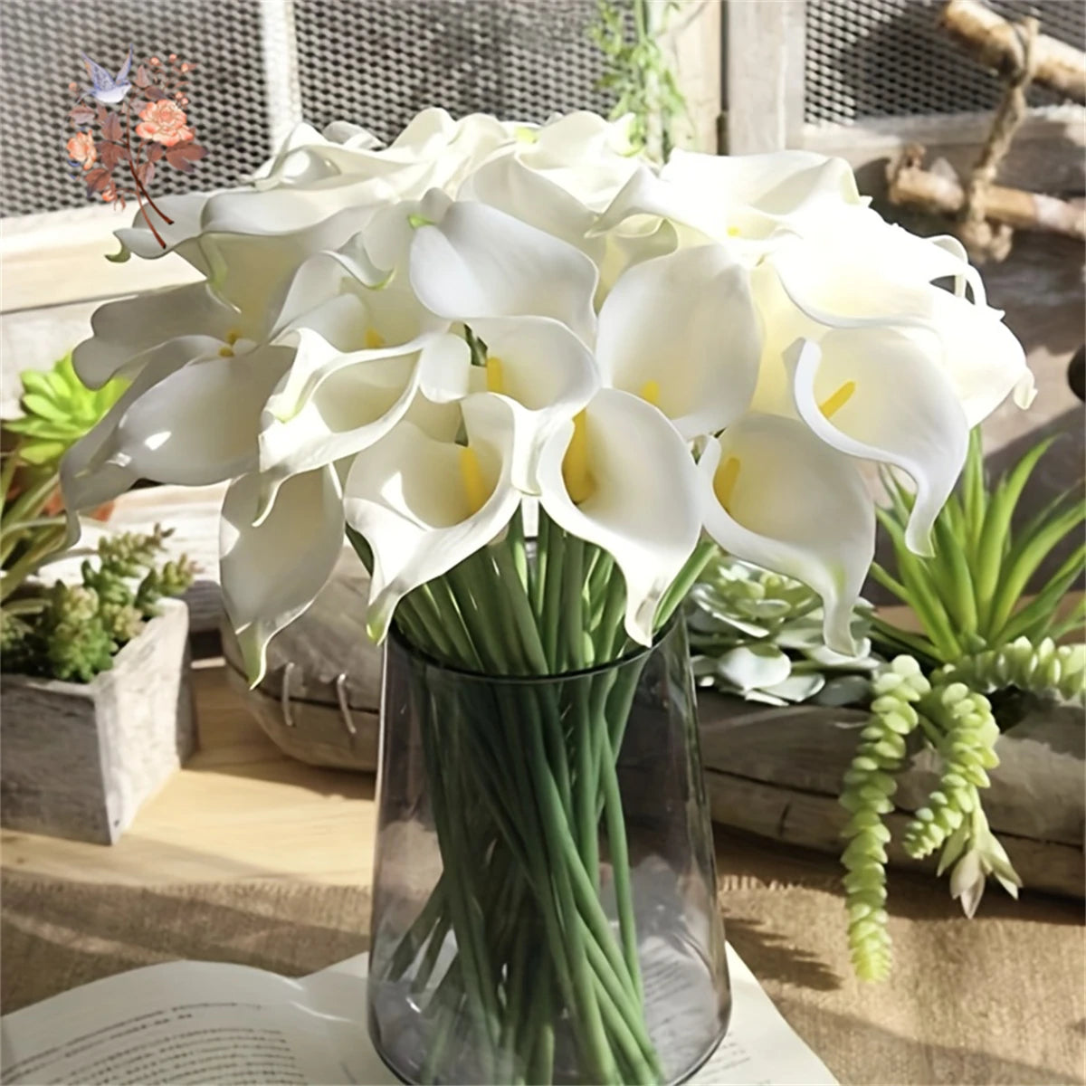 10Pcs Calla Lily Bridal Fake Flowers for Bridal Wedding Bouquet Real Touch Latex Artificial Calla Lilies Flower Home Party Decor