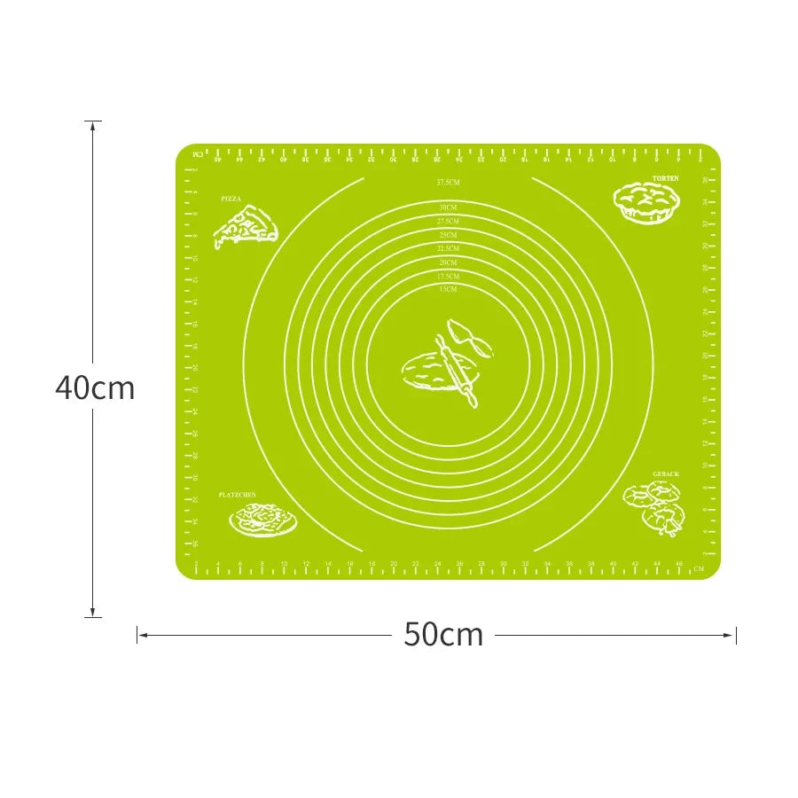 Tejesa 70/64/40Cm Silicone Kneading Dough Mat / Nonstick Cookie Cake Baking Mat /Fondant Pizza Biscuit Rolling Pad