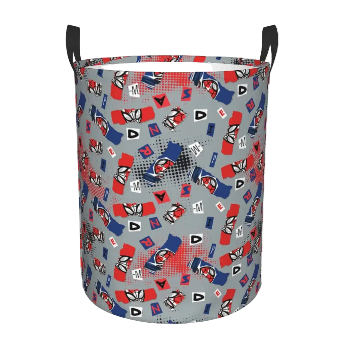 Tejesa  Laundry Hamper Large Storage Basket Action Spider Man Comics Girls Boys Toy Organizer