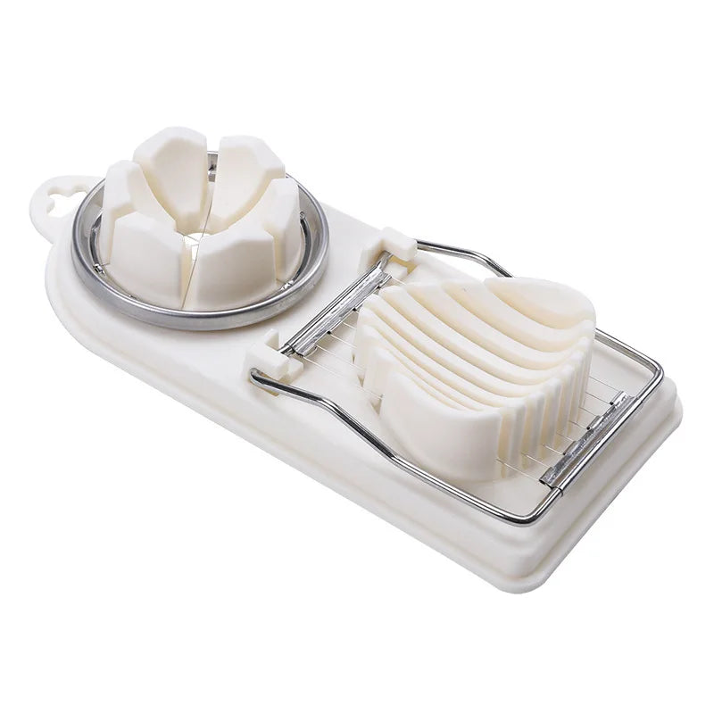 Hemasa Stainless Steel Egg Slicer Sectioner Cutter Mold Flower-Shape Luncheon Meat Cutter Kitchen Gadgets