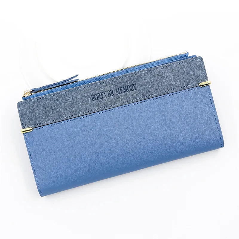 Tejesa Women Long Wallets Handbag Zipper Coin Pocket Female Purse Photo Holder Credit Card Holder Women's Clutch Wallet