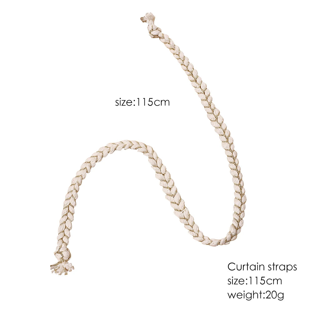 Hemasa 2PC Curtain Ties Curtain Tiebacks Boho Home Decor Macrame Curtain Holder Tieback Tassels Decoration Work From Home