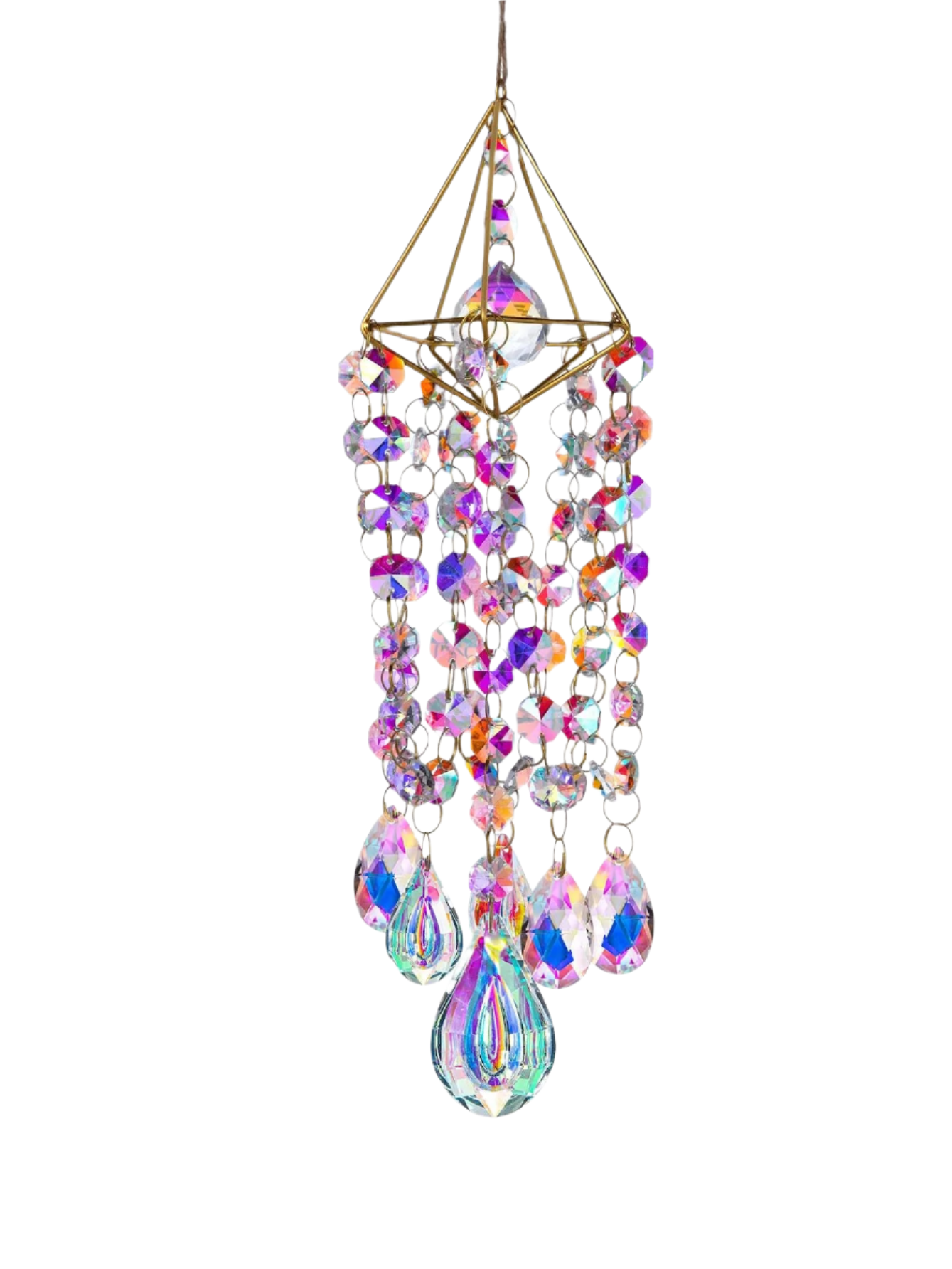 Hemasa Crystal Wind Chime Hanging Window  Hanging Suncatcher Rainbow Gift