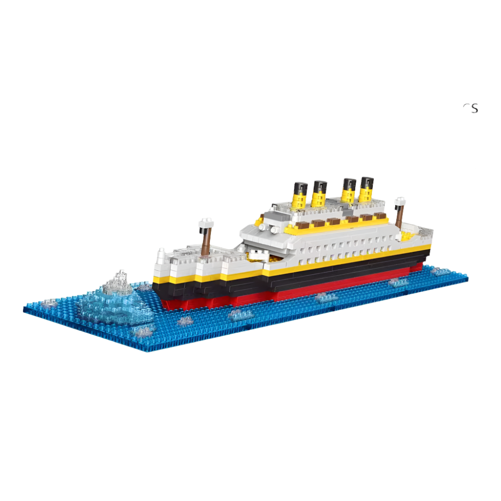 Hemasa  Titanic 3D Plastic Model Ship Building Blocks for Adults / Micro Mini Bricks Toys Kits Assemble Cruise Boat Kids Gift