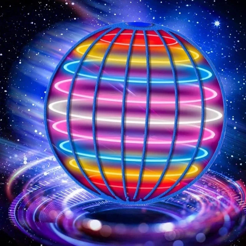 Hemasa Flying Ball Boomerang Flyorb Magic With LED Lights Drone Hover Ball Fly Nova Orb Flying Spinner Fidget Toys Children Gift