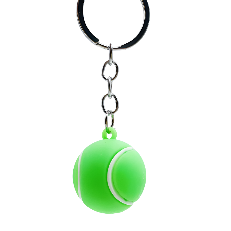 Hemasa Silicone Football Basketball Key Chain  / Volleyball/ Tennis /Rugby Keyring Bag Car Keys