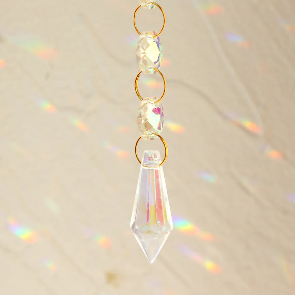 Hemasa Gold Butterfly Catcher Suncatcher Crystal Rainbow Catcher Garden Butterfly Decoration