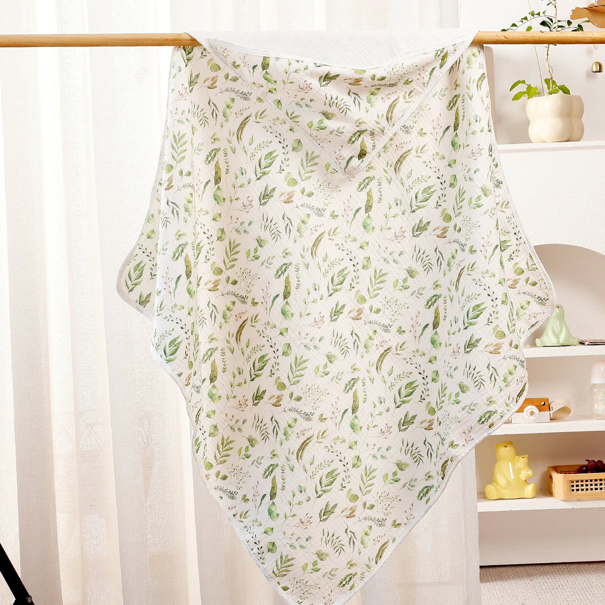 Tejesa 2Pcs New 100% Cotton Breathable Baby Swaddle Blanket Newborn Bath Towel Infant Quilt