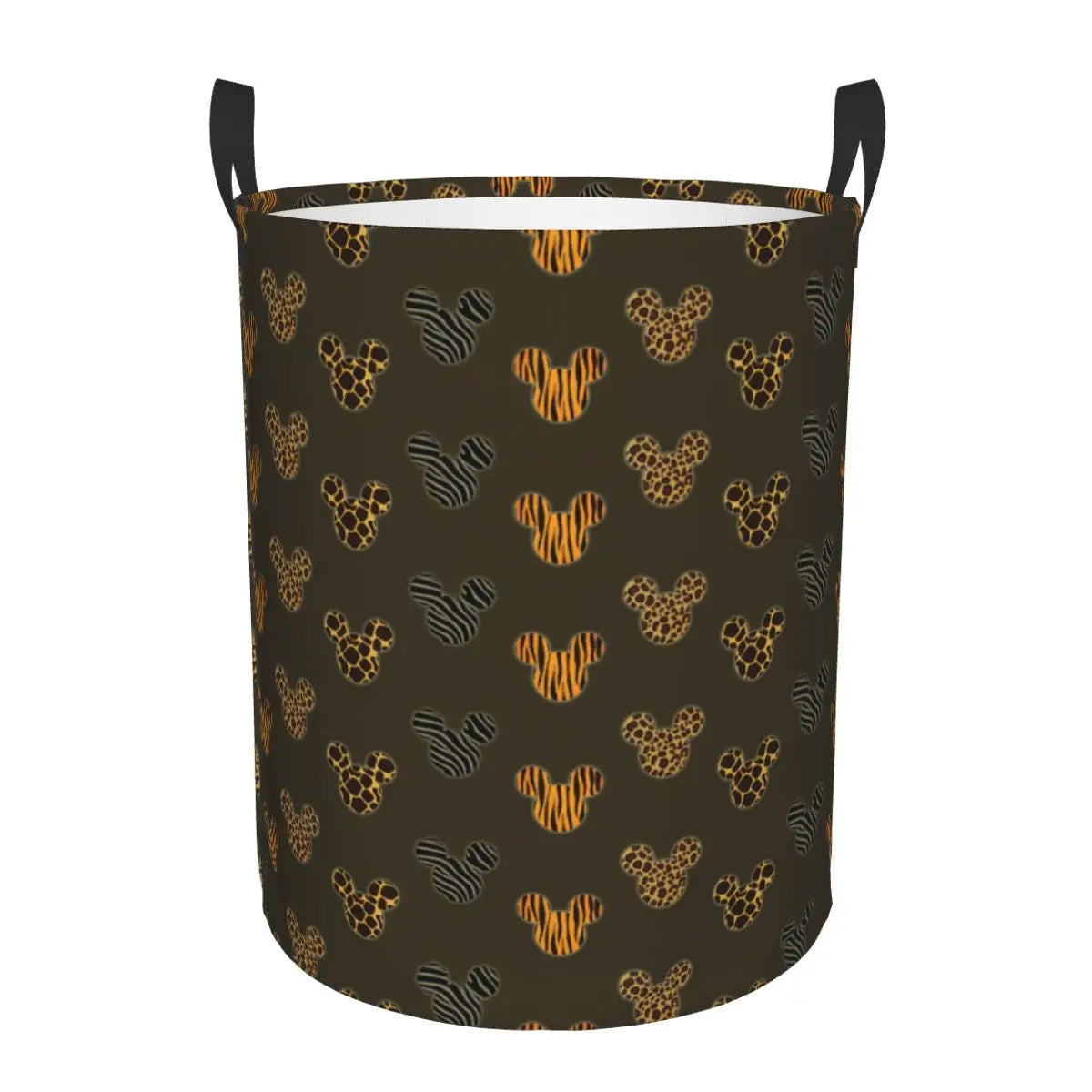 Tejesa  Mickey Mouse Cartoon Pattern Laundry Basket Collapsible Clothes Hamper for Nursery Kids Toys Storage Bin