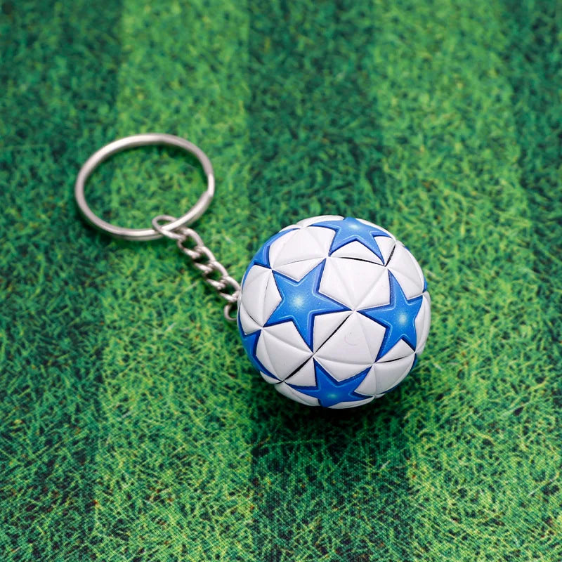 Creative Football keychain pendant souvenir fan small gift bag ball pendant key chains school activity gift keychain wholesale