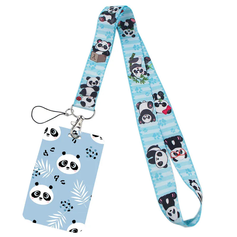 Tejesa  panda Lanyard Badge Holder ID Card /Lanyards Cell Phone Rope Key Lanyard Neck Straps Keychain