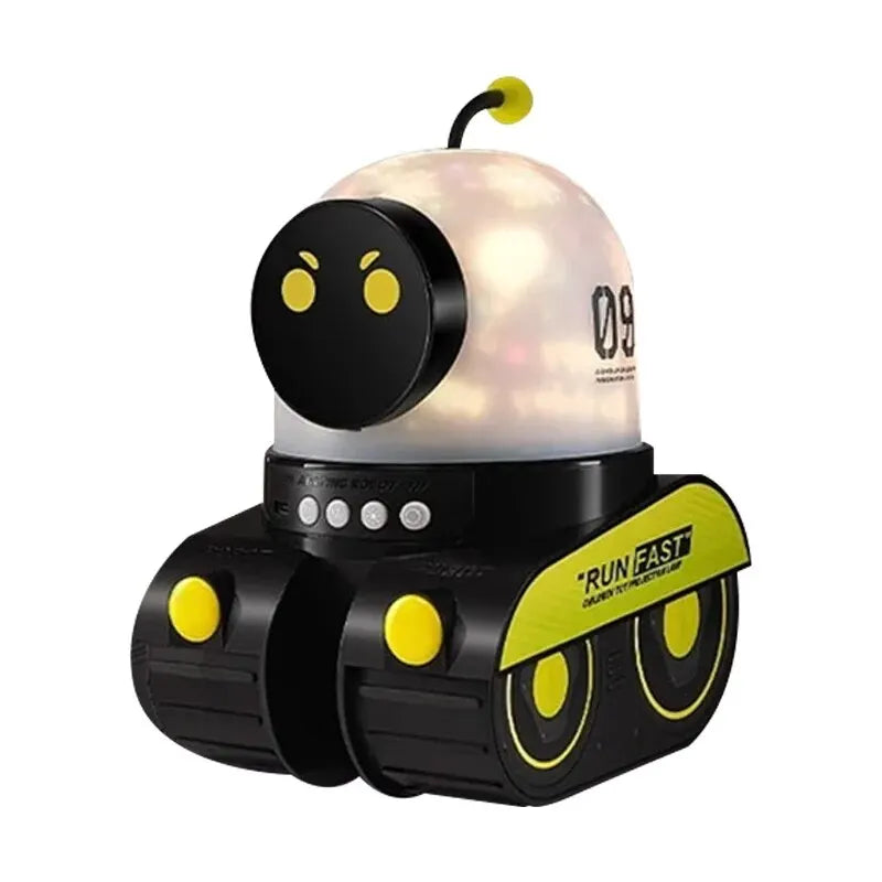 Hemasa LED Night Light Starry Sky Projector Galaxy Robot Projection Lamp Bluetooth Music for Kids Bedroom Home Party Decoration