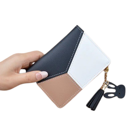 Heamsa  Zipper Coin Purse Lady Long Short Purses Handbags Women Clutch Cards Holder PU Leather Moneybag Billfold Wallet