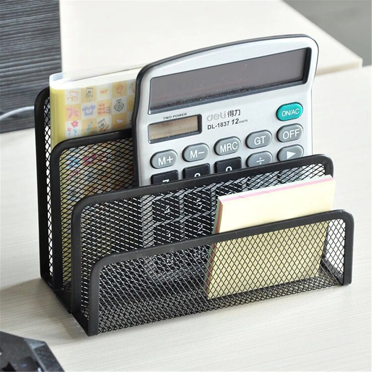 Three-layer Metal Iron Mesh Holder for Magazine Document Papers Trays Notebook Stand Rack Desk File Book Rack Organizer Office