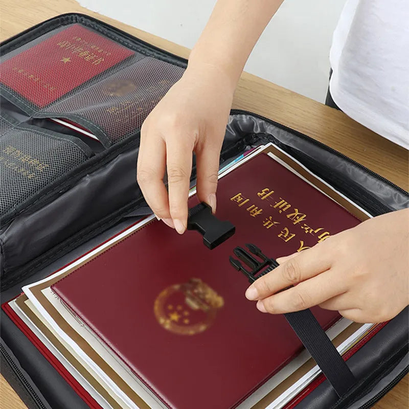 Hemasa Portable Office Document Storage Bag Organizer File Boxes Bins Basket