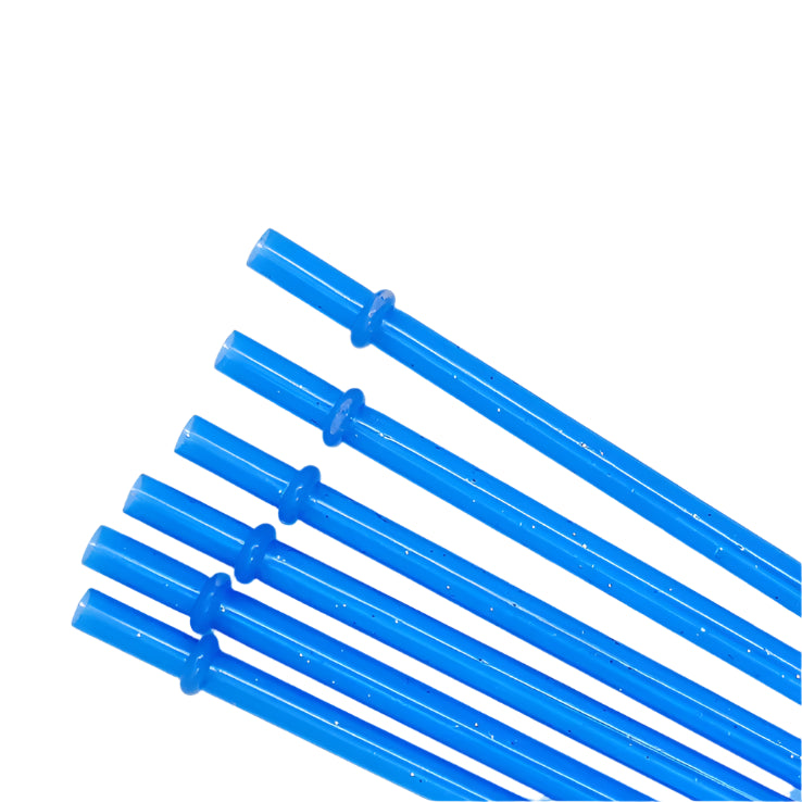 Hemasa 9inches  20 Pieces Reusable Drinking Straws  Colorful Plastic Straws Clear Glitter Unbreakable Straw with Cleaning Brush for Party