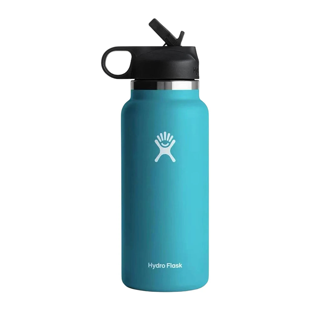 Hemasa 40oz Sports Water Bottle Insulated Vacuum Water Bottle Flex Cap Straw Lid Stainless Steel Vacuum Flask for Coffee Tea and Drinks