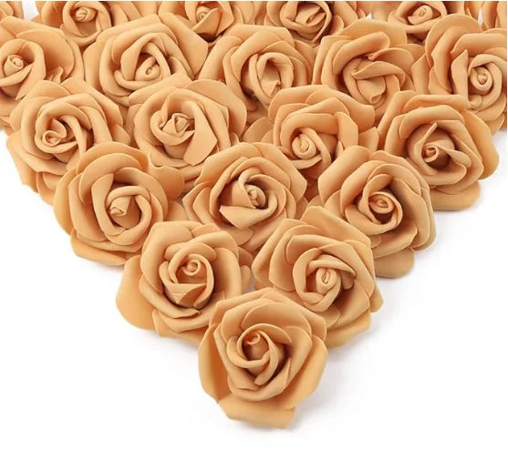 10/20/50Pcs Artificial Foam Rose Flowers PE Fake Flower for Home Room Dceor Wedding Party Halloween Thanksgiving Christmas Decor
