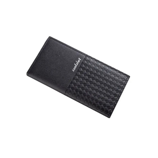 New PU Leather Long Wallet Multiple Slots Thin Men Wallet Coin Purse Men