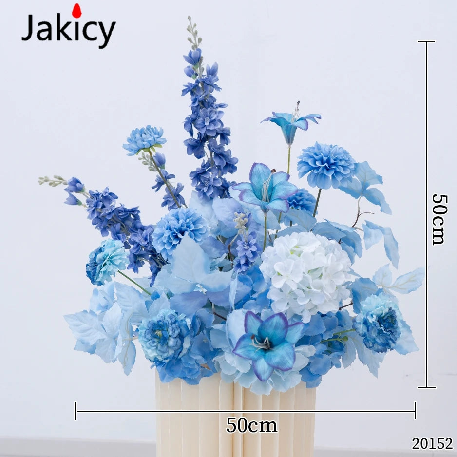 Wedding Decoration Hanging Flower Row Background Arch Decor Artificial Flowers Road Lead Flower Ball Floral Backdrop Arrangement