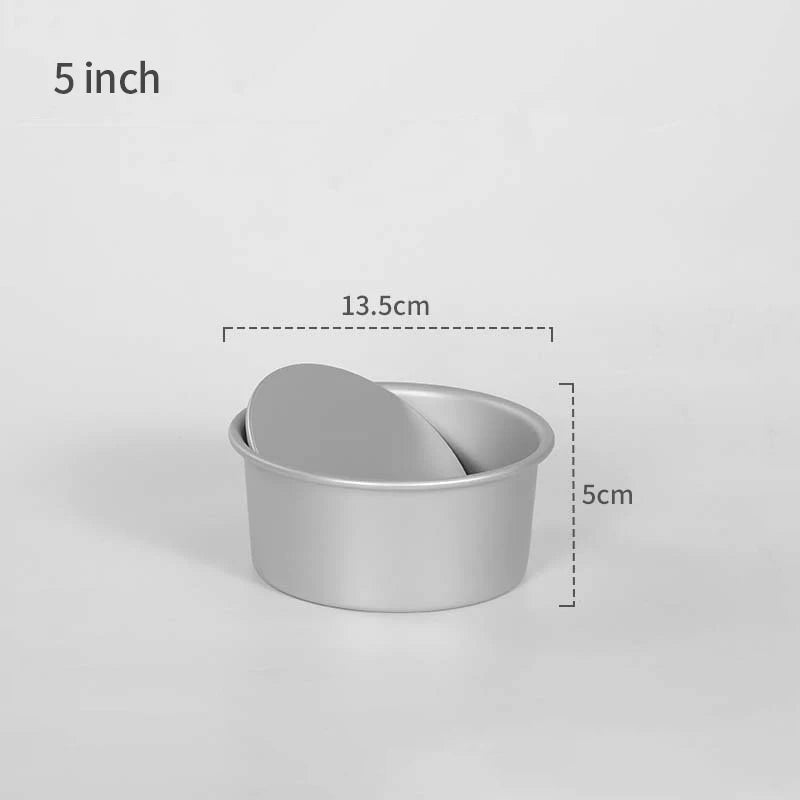 Heamasa 4/5/6/7/8/9/10 Inch Birthday Cake Mold Shaped Aluminum Alloy Cake Mold Baking Tray Mold Bakeware Cake Trays